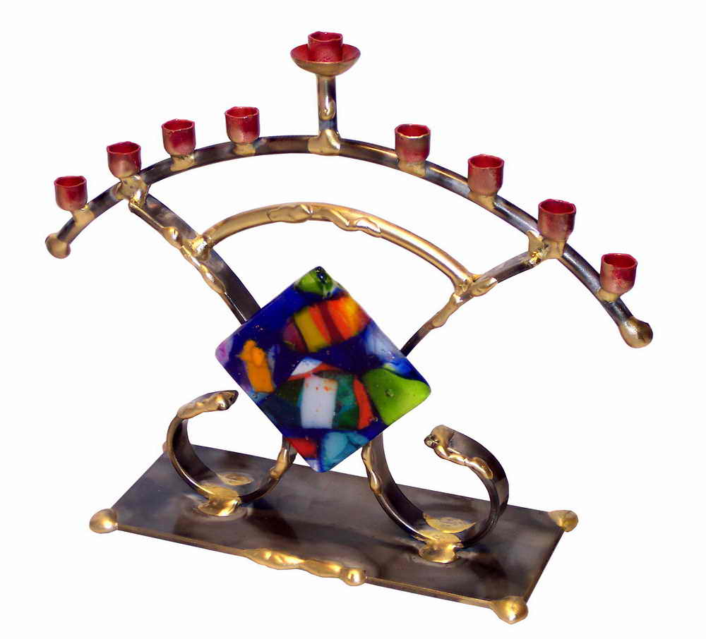 Limited Edition Gary Rosenthal Menorah, Found Exclusivly At TraditionsJewishGifts.com