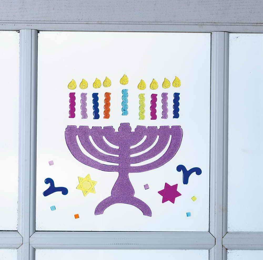 Chanukah Window Gel Decorations