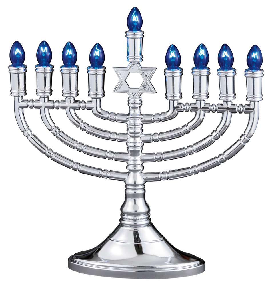 electric menorah for hanukkah silver plastic electric menorah for hanukkah silver plastic