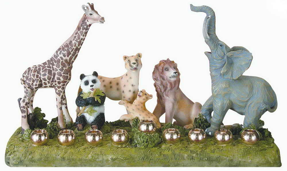 Wild Animals Menorah