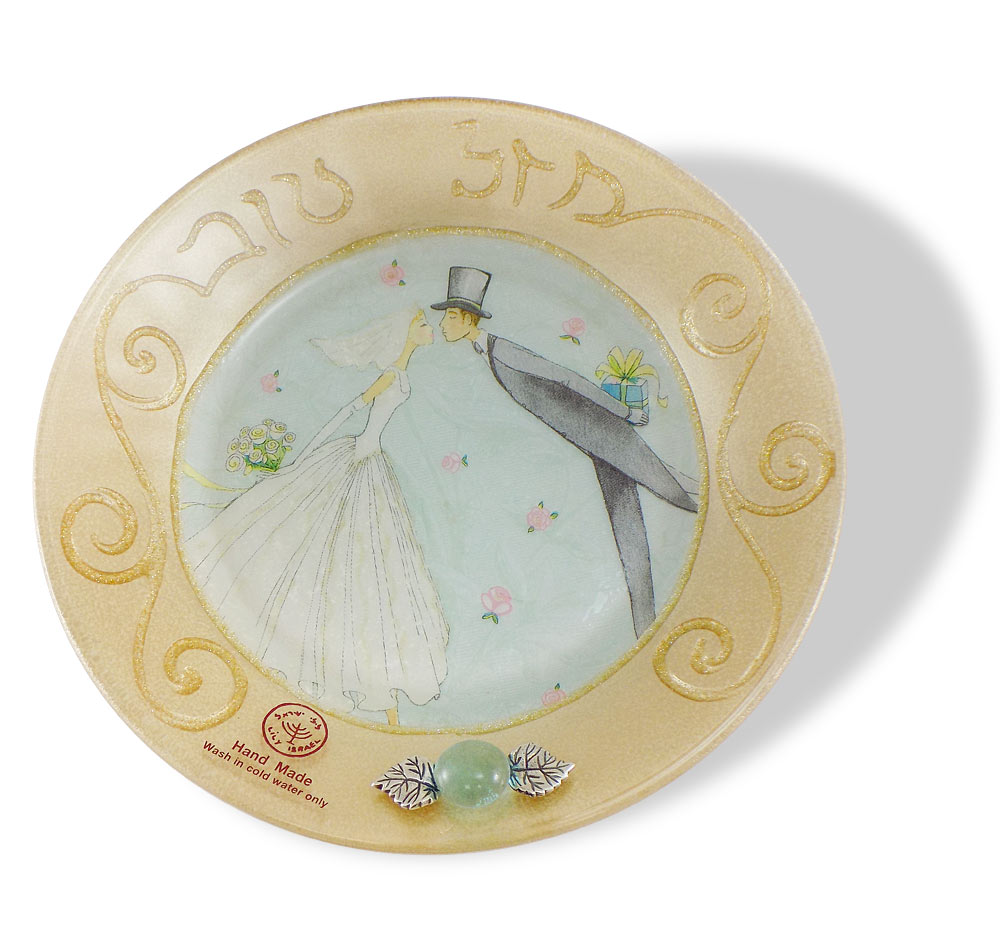 Jewish Wedding Gifts-Bride Groom Wedding Kiddush Cup Set