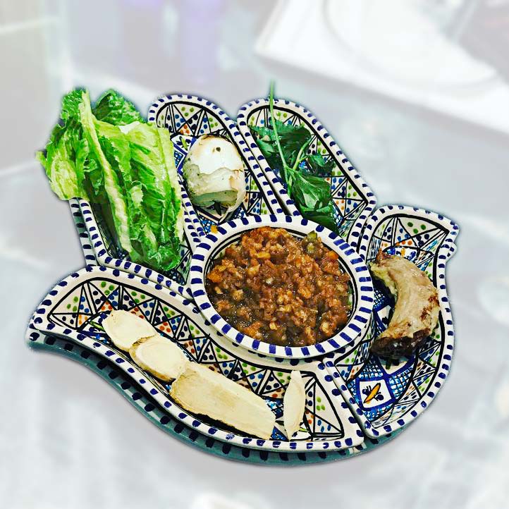 HandPainted Hamsa Seder Plate Or Serving Dish