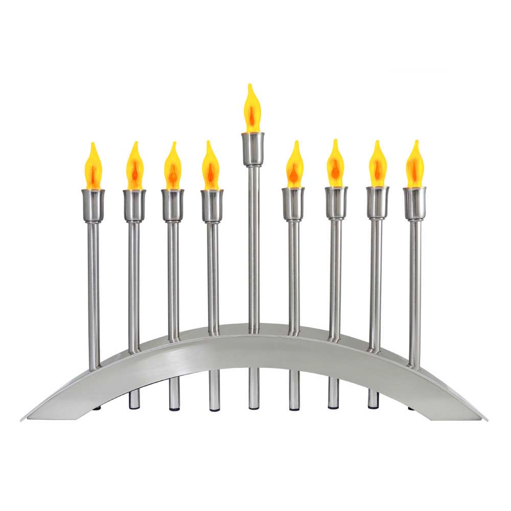Electric Menorah For HanukkahStainless Steel With Switches