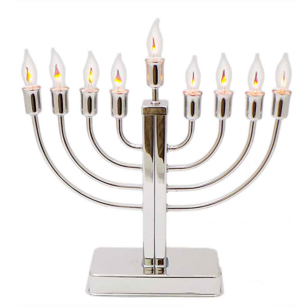 Large Electric Menorah For HanukkahFlickering Bulbs