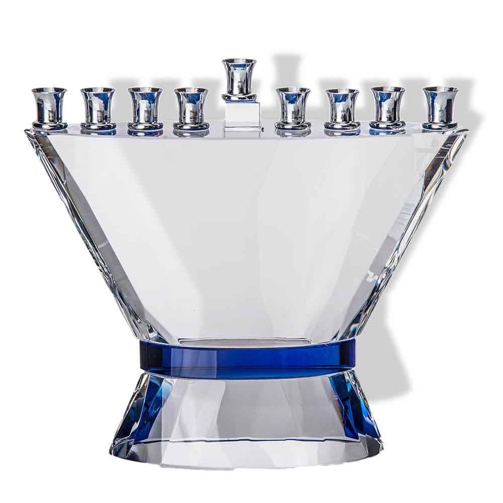 Menorah Judaica Crystal Menorah