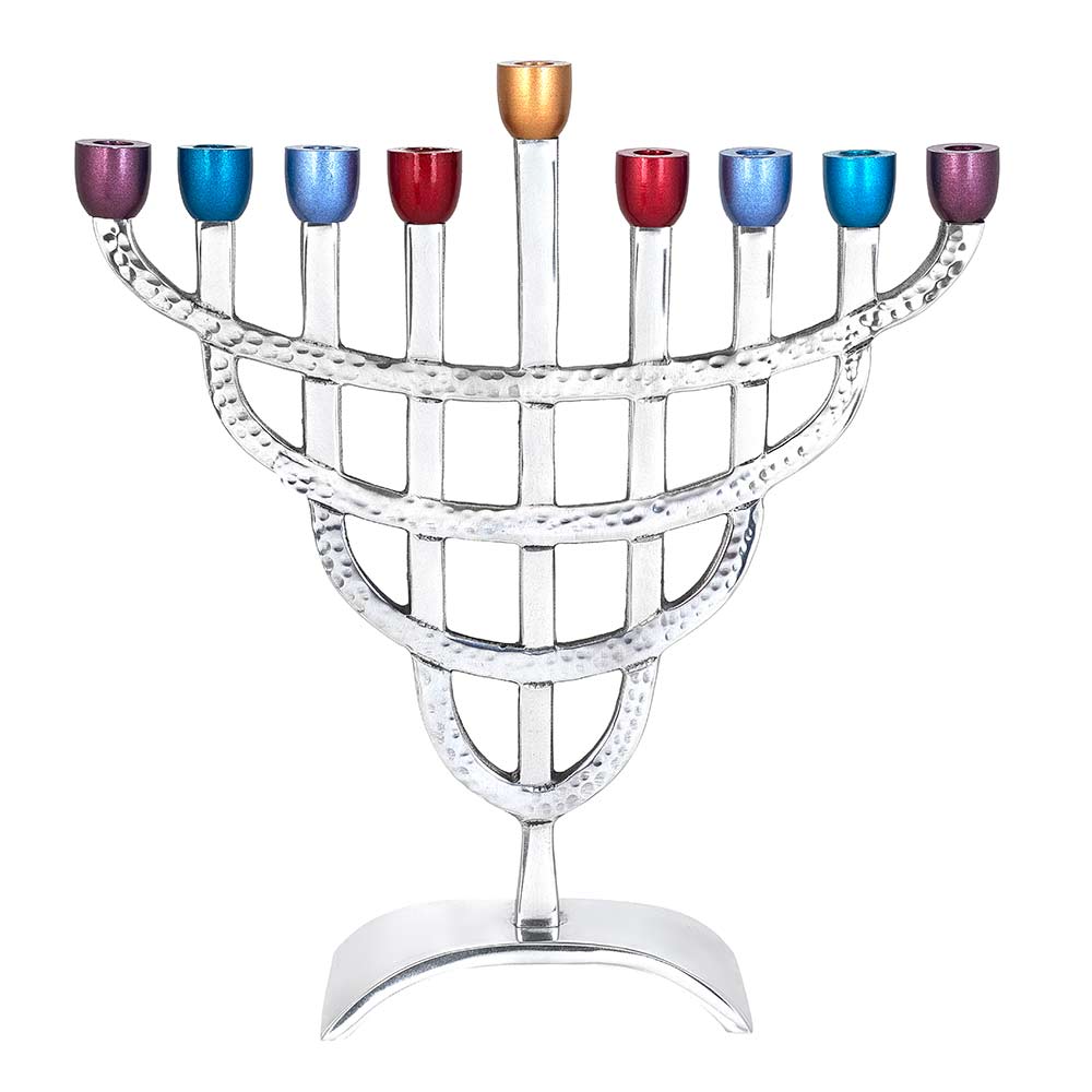 Hanukkah Gift Elegant Modern Aluminum Menorah