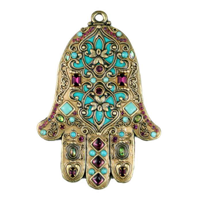 Beaded Wall Hamsa By Michal Golan