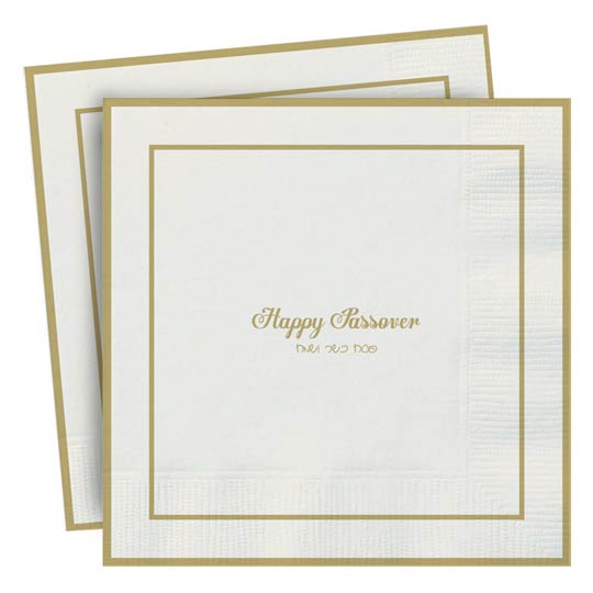 Passover Gifts Gold Foil Paper Passover Napkins