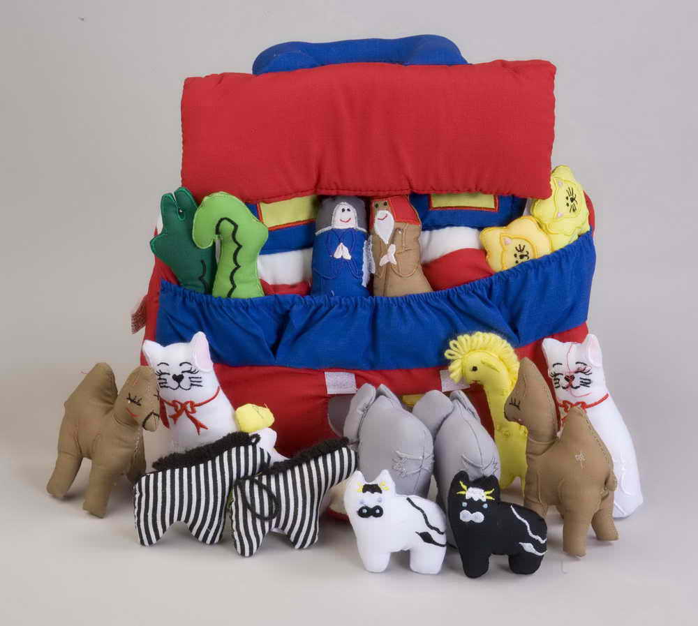 noah's ark stuffed animal set