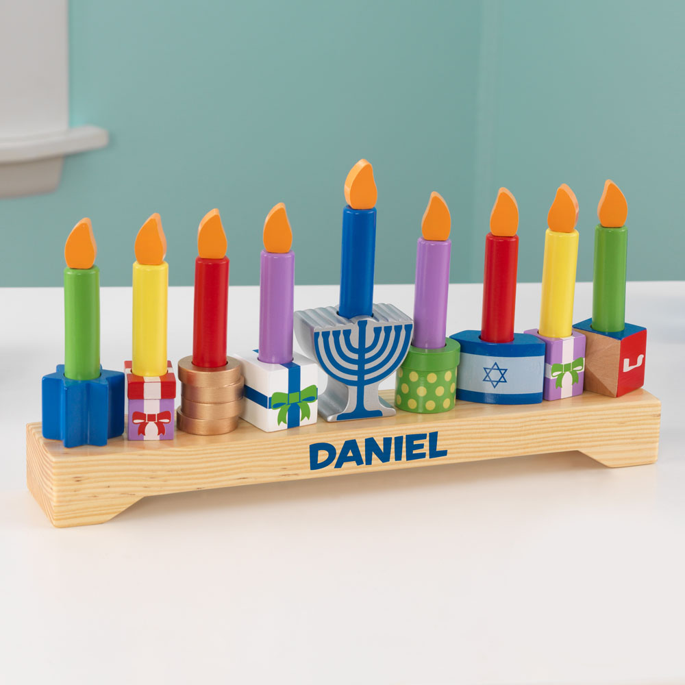 Personalized Children's Menorah Set