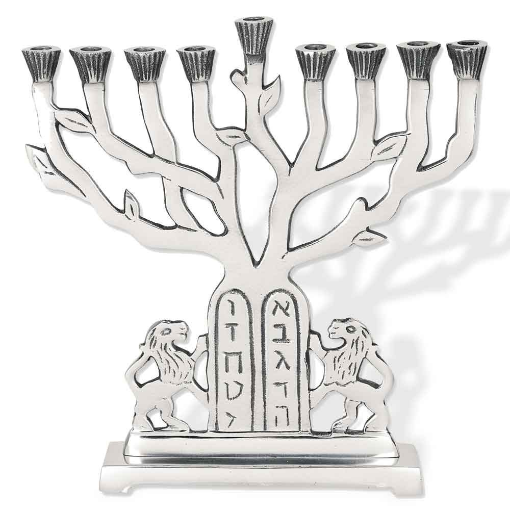Hanukkah Gift Lions Of Judea Tablet Hanukkah Menorah