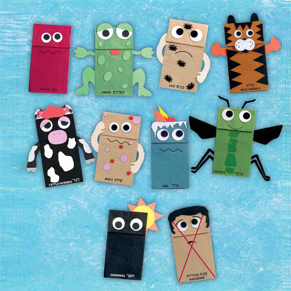 10 plagues puppets