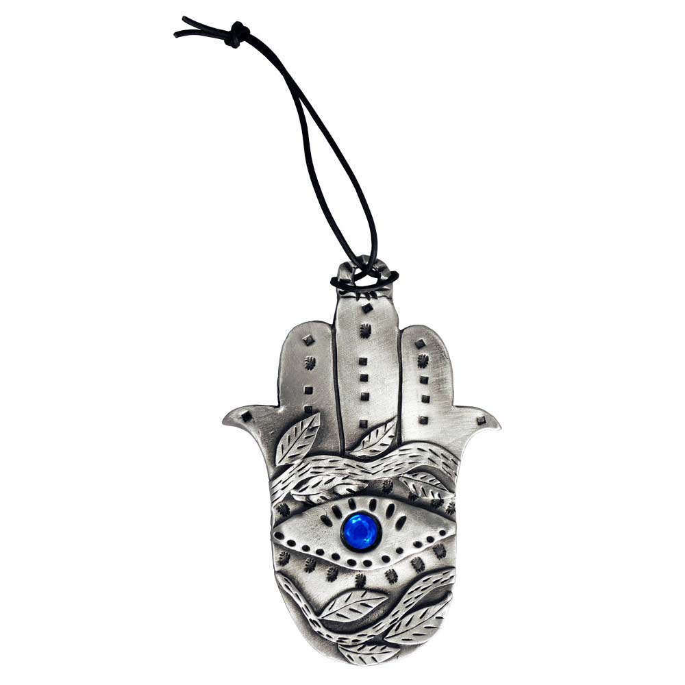 Evil eye pewter hamsa plaque Evil eye pewter hamsa plaque