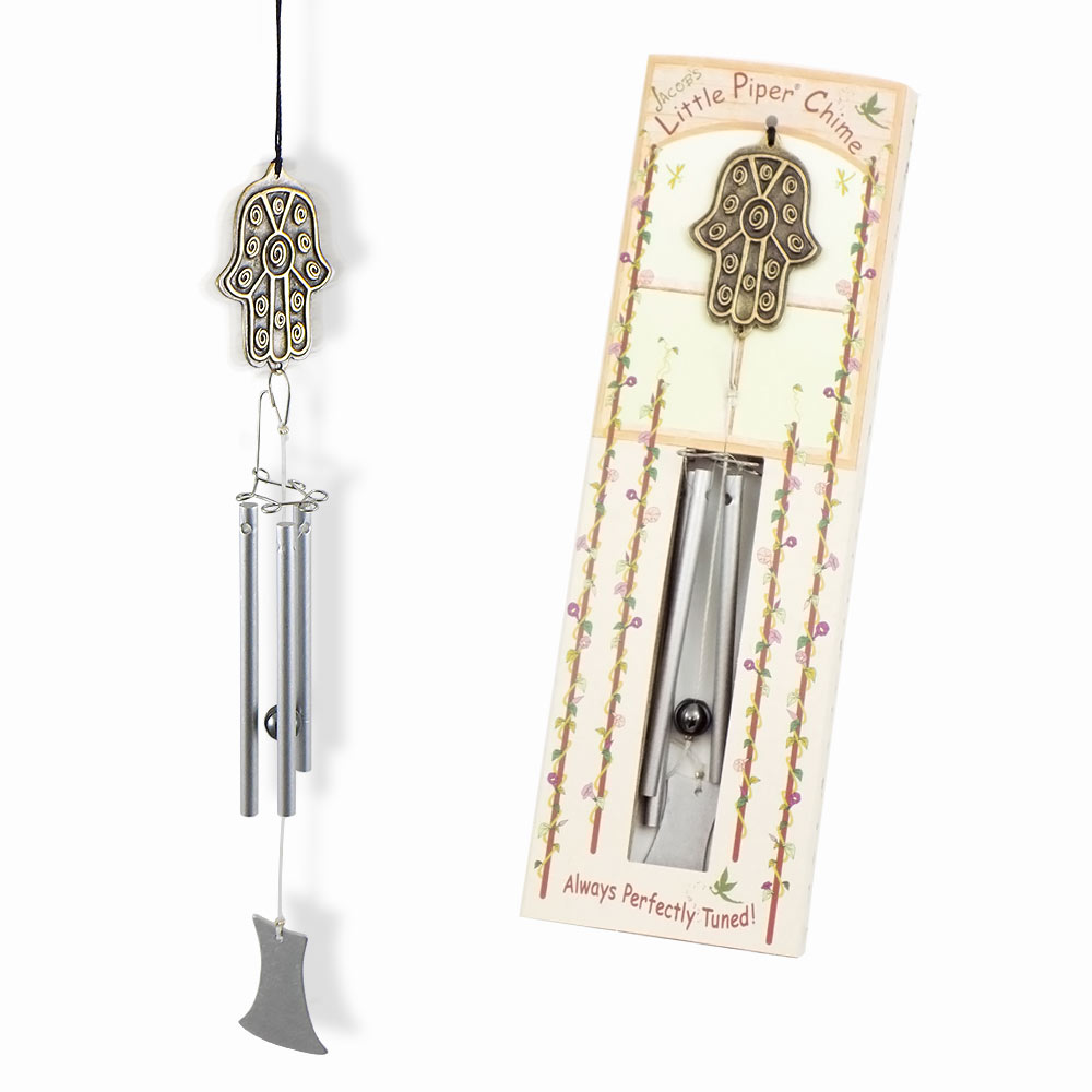 Jewish Gifts Jacob S Musical Chimes Hamsa Wind Chime Click An Image To Enlarge