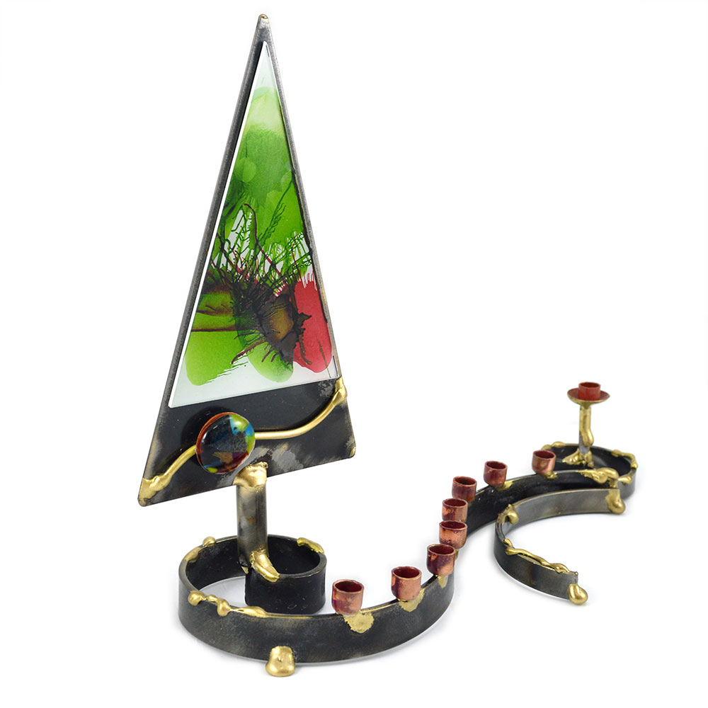 Interfaith December Holiday Gifts Hanukkah Menorah Christmas Tree