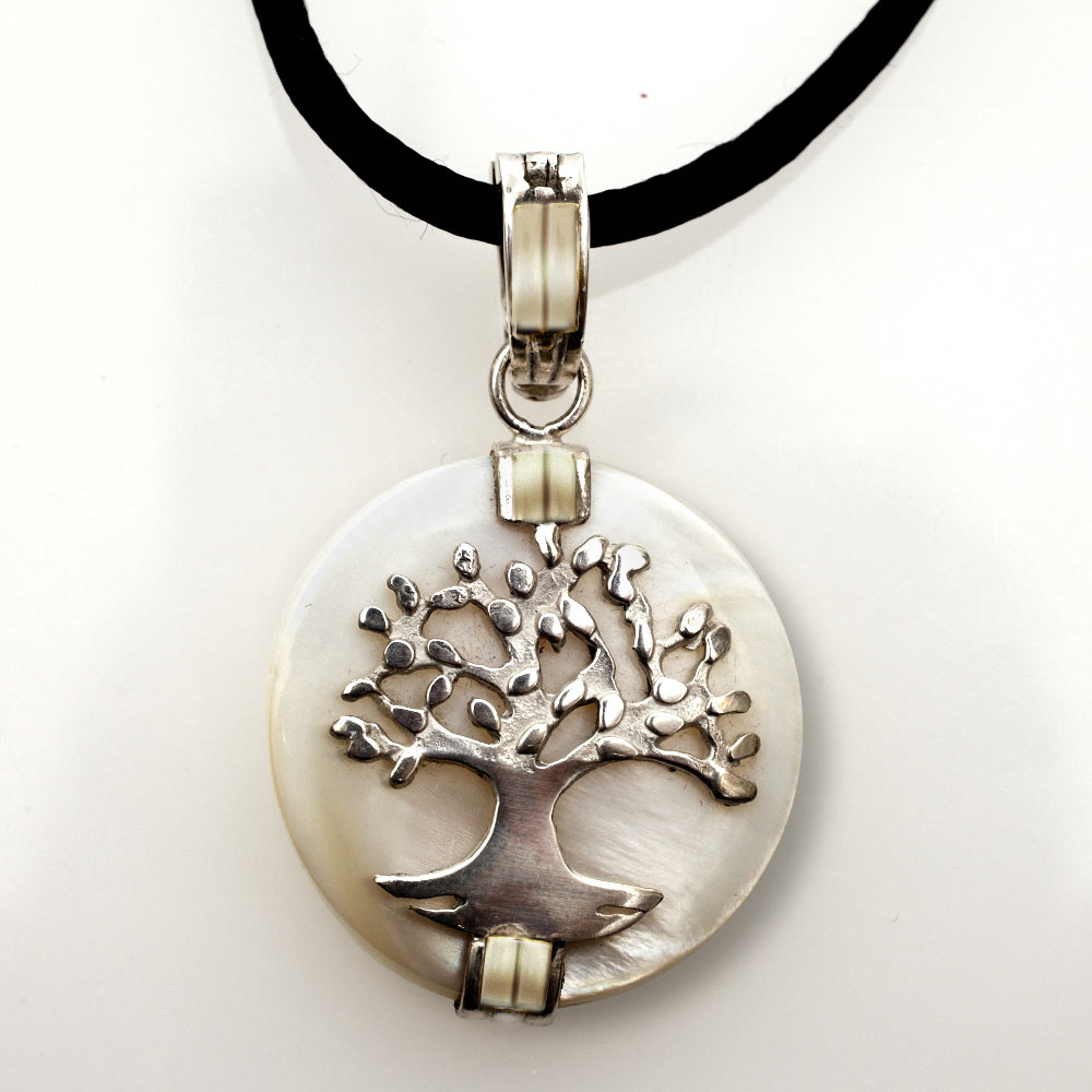 Jewish JewelryJudaica Tree Of Life Pendant Silver GoldJewish Jewelry